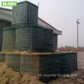 Galvanized Gabion Barrier Basking para parede de defesa de explosão